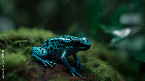 The Colorful Poison Frogs of the Tropical Forest. Generative AI © PIRMYN