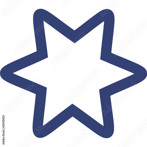 Blue Hexagone Minimalist Geometric Shapes