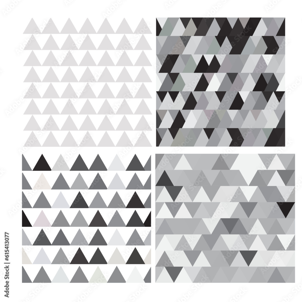 Triangle gray abstract seamless pattern Triangle gray abstract seamless pattern