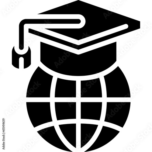 global education solid icon