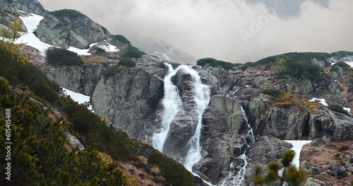 Mountain waterfall 