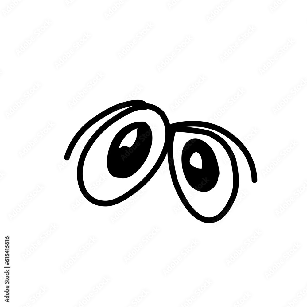 Hand drawn cartoon eyes Hand drawn cartoon eyes