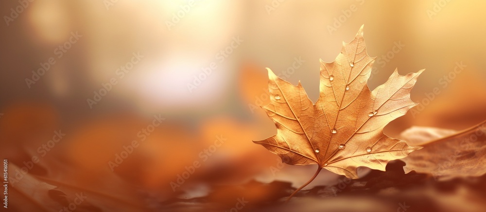 Beautiful autumn leaves background illustration
