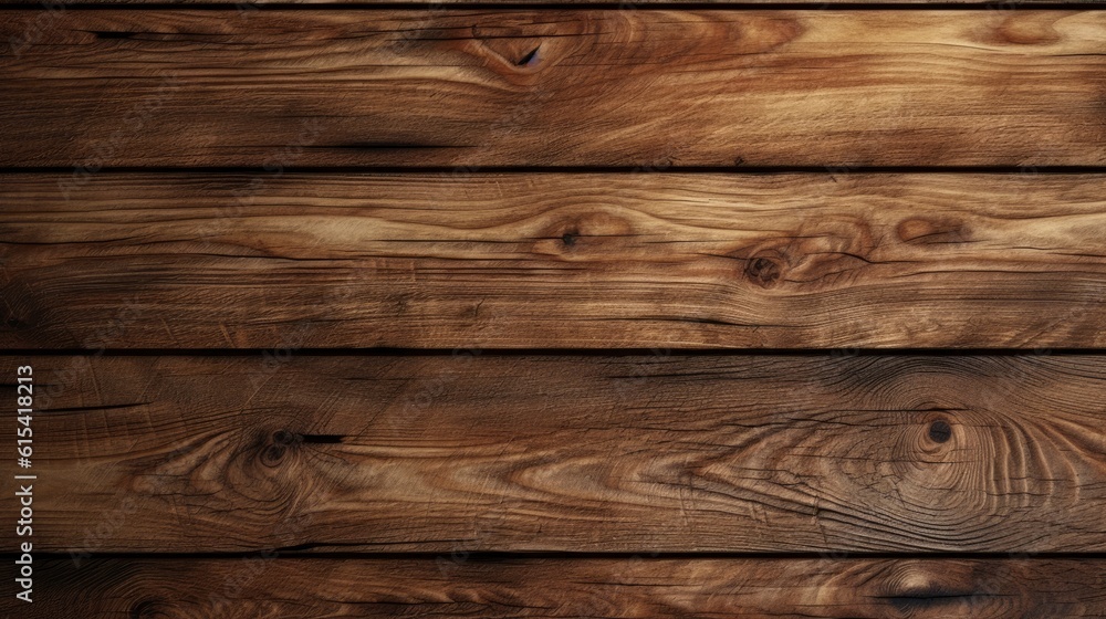 Fototapeta premium Illustration of a close-up view of a wooden wall with prominent knots and texture created with Generative AI technology