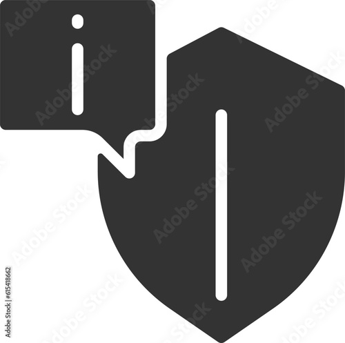 Reliable information black glyph icon. Data privacy security. Trustful info sources. Cyber security. Silhouette symbol on white space. Solid pictogram. Vector isolated illustration