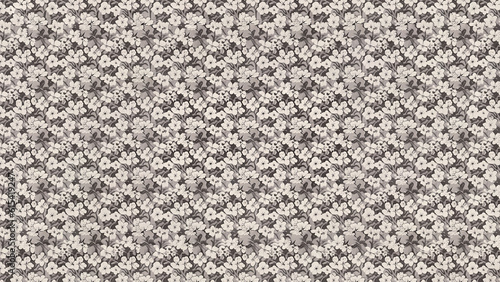 wallpaper pattern of spring cherry blossoms monocrome