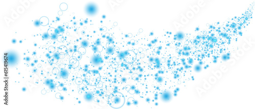 Wallpaper Mural Blue glitter wave abstract illustration. Blue stars dust trail sparkling particles isolated on transparent background. Magic concept. PNG. Torontodigital.ca