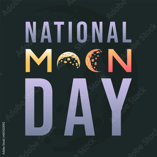 National Moon Day Concept design vector illustration