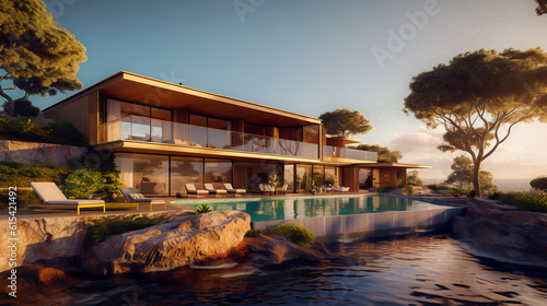 A luxury seafront cliffside villa  © Tanveer