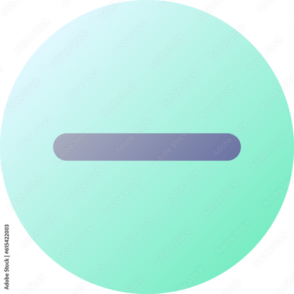 Subtraction button pixel perfect flat gradient color ui icon. Minus in circle. Remove items. Simple filled pictogram. GUI, UX design for mobile application. Vector isolated RGB illustration Subtraction button pixel perfect flat gradient color ui icon. Minus in circle. Remove items. Simple filled pictogram. GUI, UX design for mobile application. Vector isolated RGB illustration