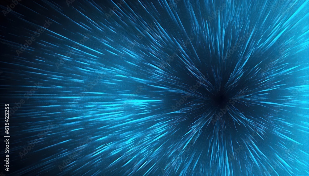Through the blue stars, space abstract lights, art backdrop Through the blue stars, space abstract lights, art backdrop