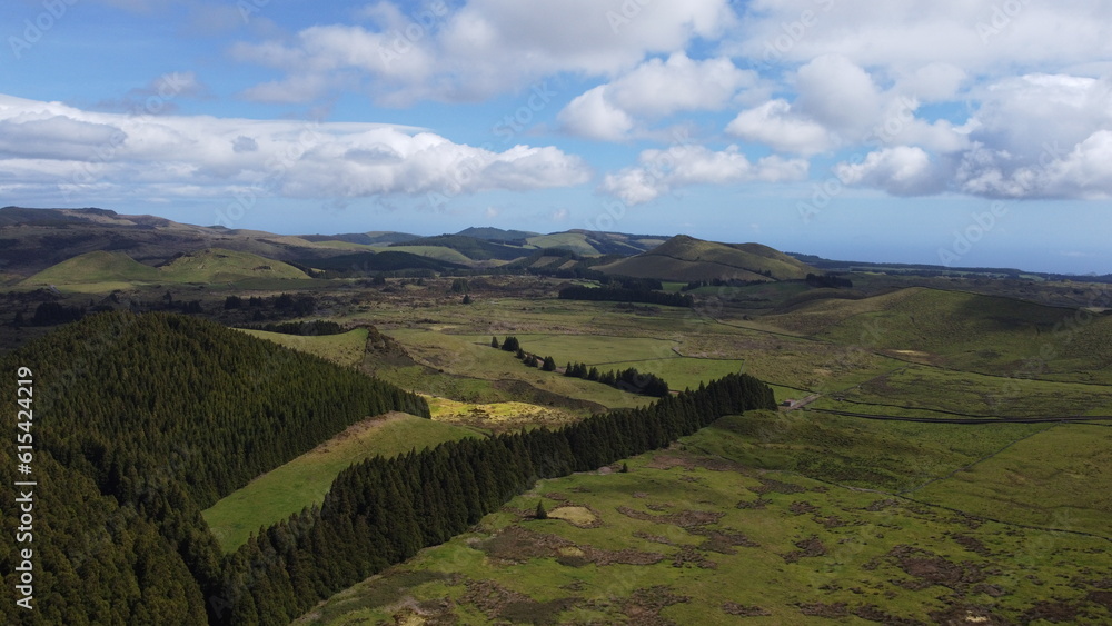 Foto aérea drone Terceira Islas Azores , Portugal