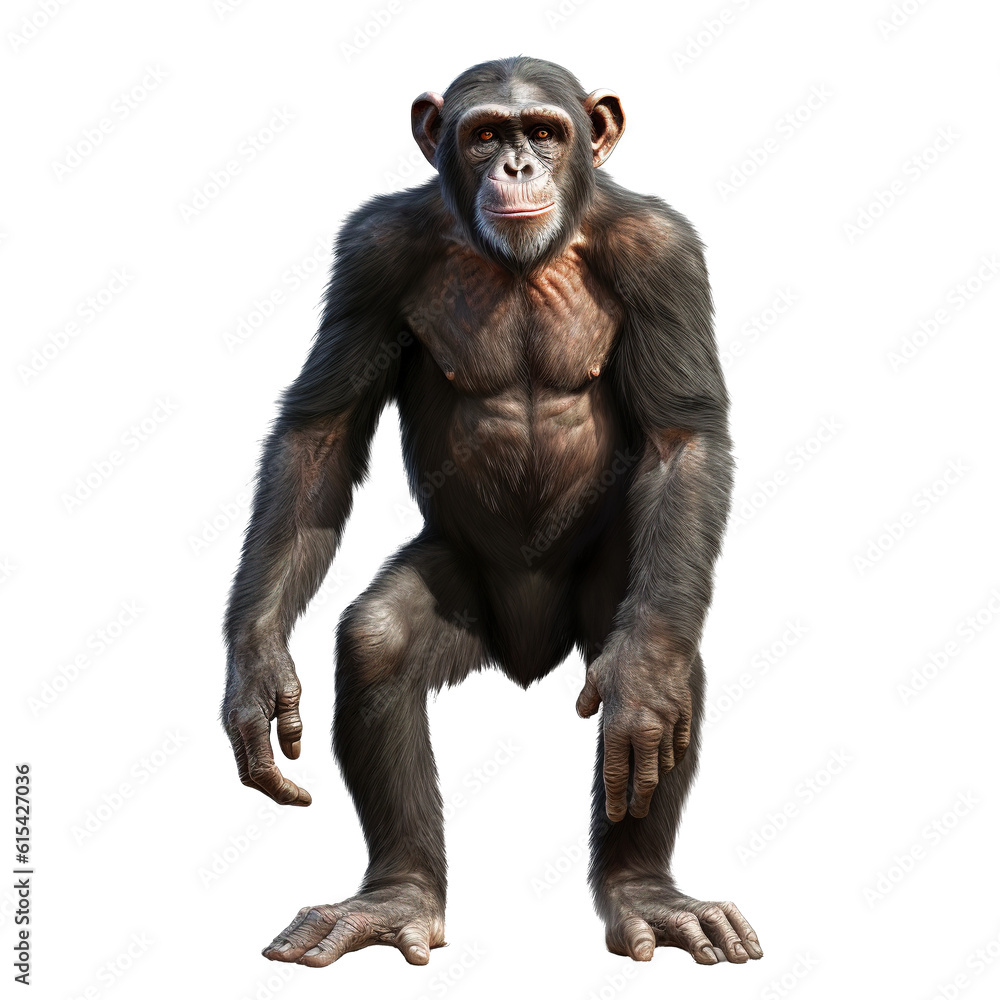 Fototapeta premium chimpanzee isolated
