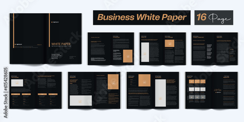 White Paper Template Business White Paper Layout Luxury White Paper Template