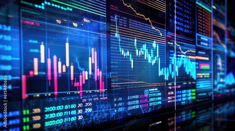 Financial charts and graphs displayed on a digital screen, illustrating market trends. binance diagram. Generative ai. Financial charts and graphs displayed on a digital screen, illustrating market trends. binance diagram. Generative ai.