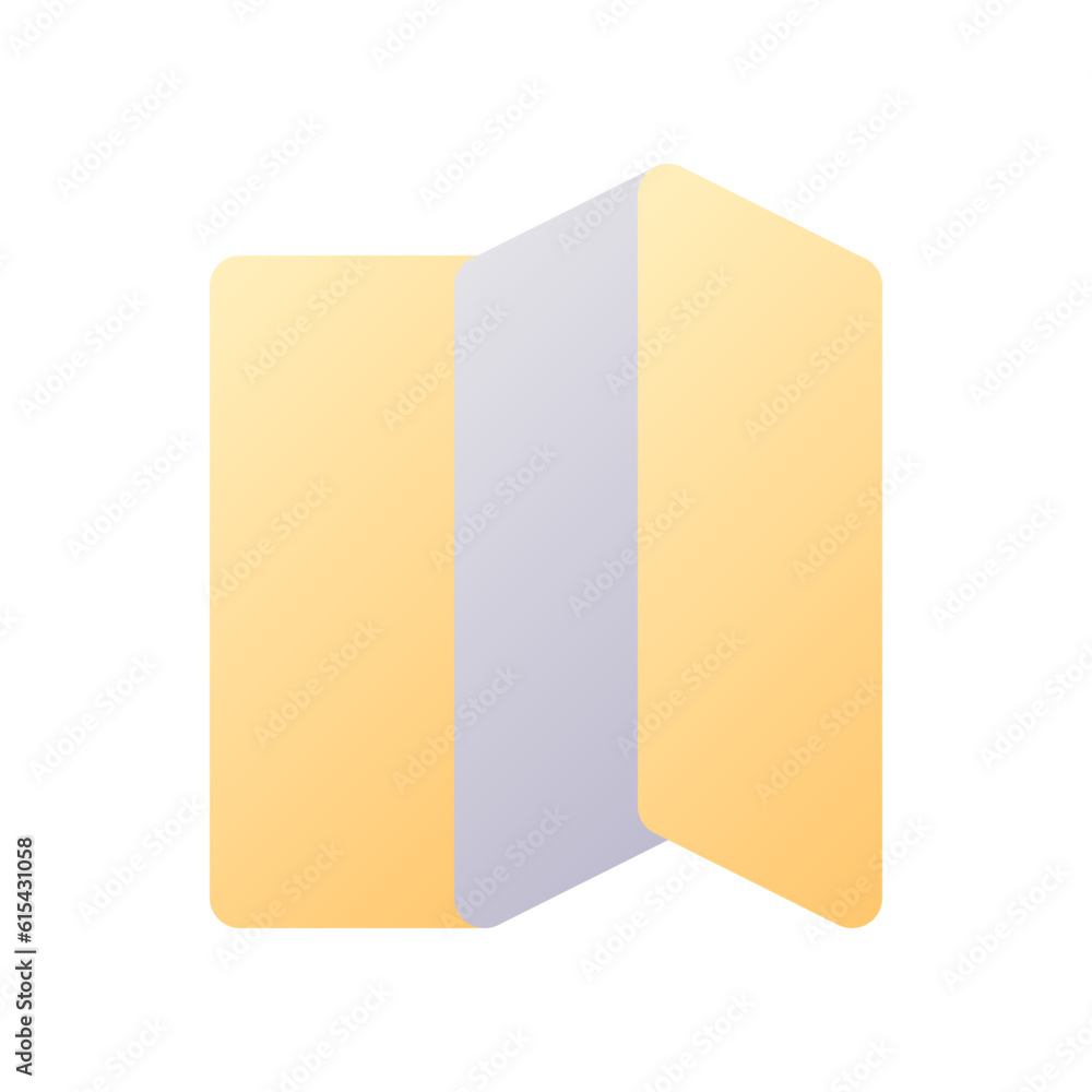 Brochure pixel perfect flat gradient two-color ui icon. Hotel service promotion. Business. Simple filled pictogram. GUI, UX design for mobile application. Vector isolated RGB illustration Brochure pixel perfect flat gradient two-color ui icon. Hotel service promotion. Business. Simple filled pictogram. GUI, UX design for mobile application. Vector isolated RGB illustration
