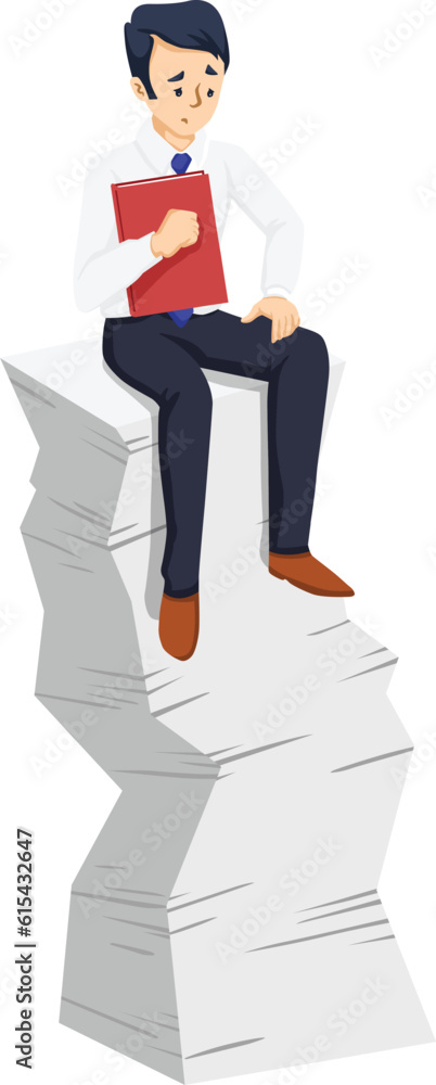 Obraz premium Illustration of office workers. employees. workspace.
