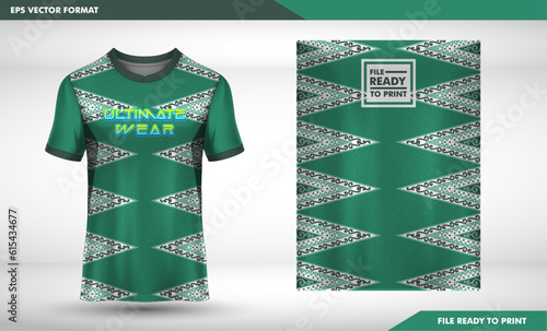 Jersey Design Floral neon pattern sublimation, vector illustration pattern abstract gradient element combination. batik pattren green