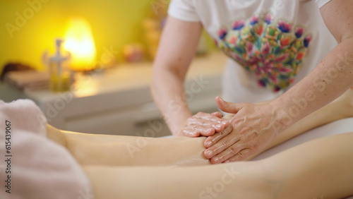 Wallpaper Mural Revitalizing Legs Massage at a Professional Salon Torontodigital.ca