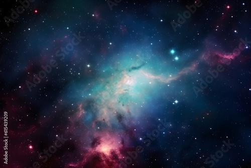 Amazing nebula background, ai generated