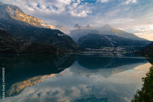 Molveno lake, Molveno, trento, Trentino Alto Adige, Italy, western europe, europe 