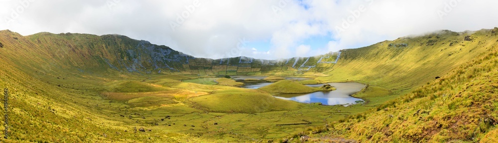 Crater in Corvo island, Azores Crater in Corvo island, Azores