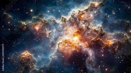 Deep space cosmos galaxy background created with Generative AI
