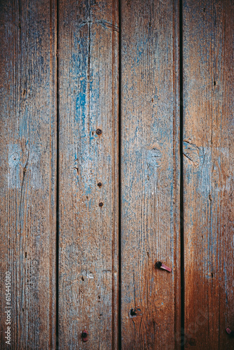Arrière plan lames de bois usé vintage avec peinture craquelée