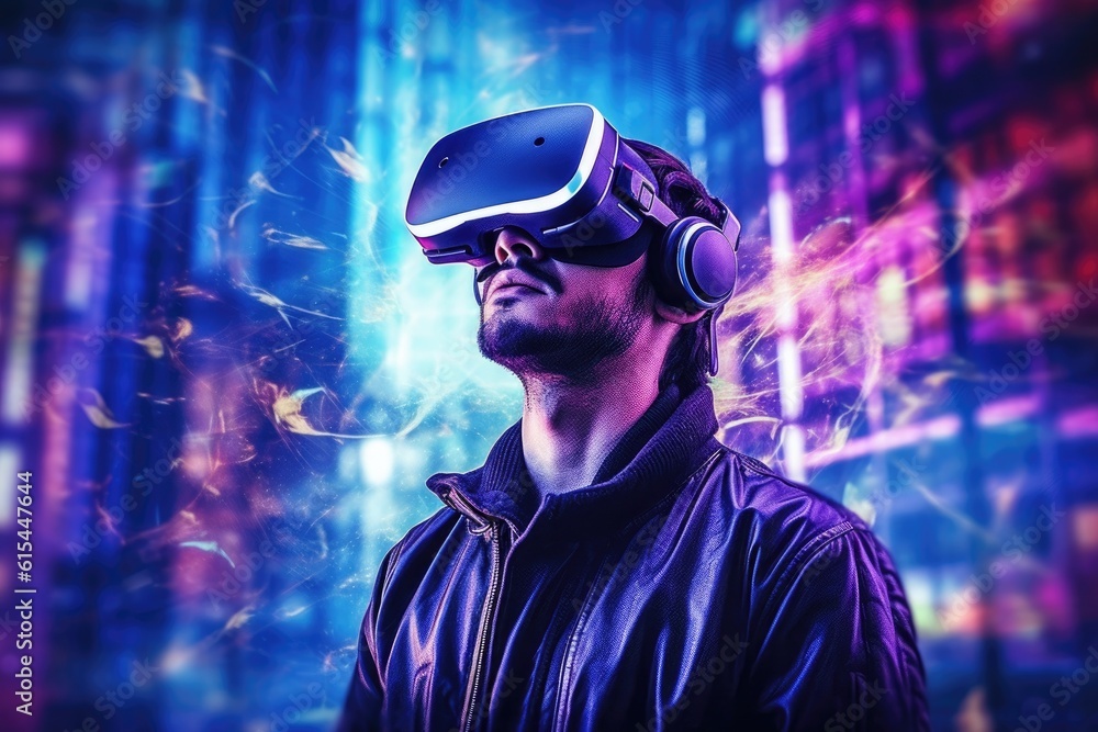 World of virtual and augmented reality. Generative AI World of virtual and augmented reality. Generative AI