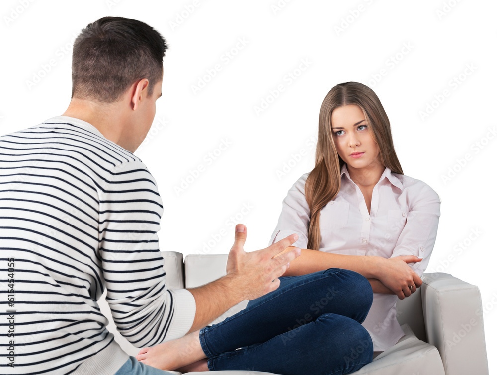Man Discussing with Girlfriend Man Discussing with Girlfriend