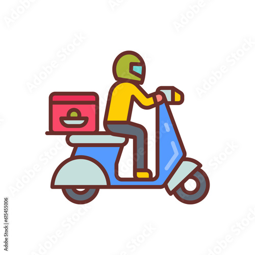Food Delivery icon in vector. Illustration