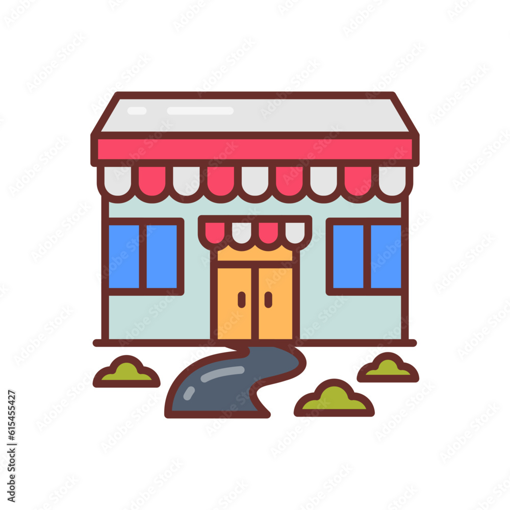 Grocery Store icon in vector. Illustration