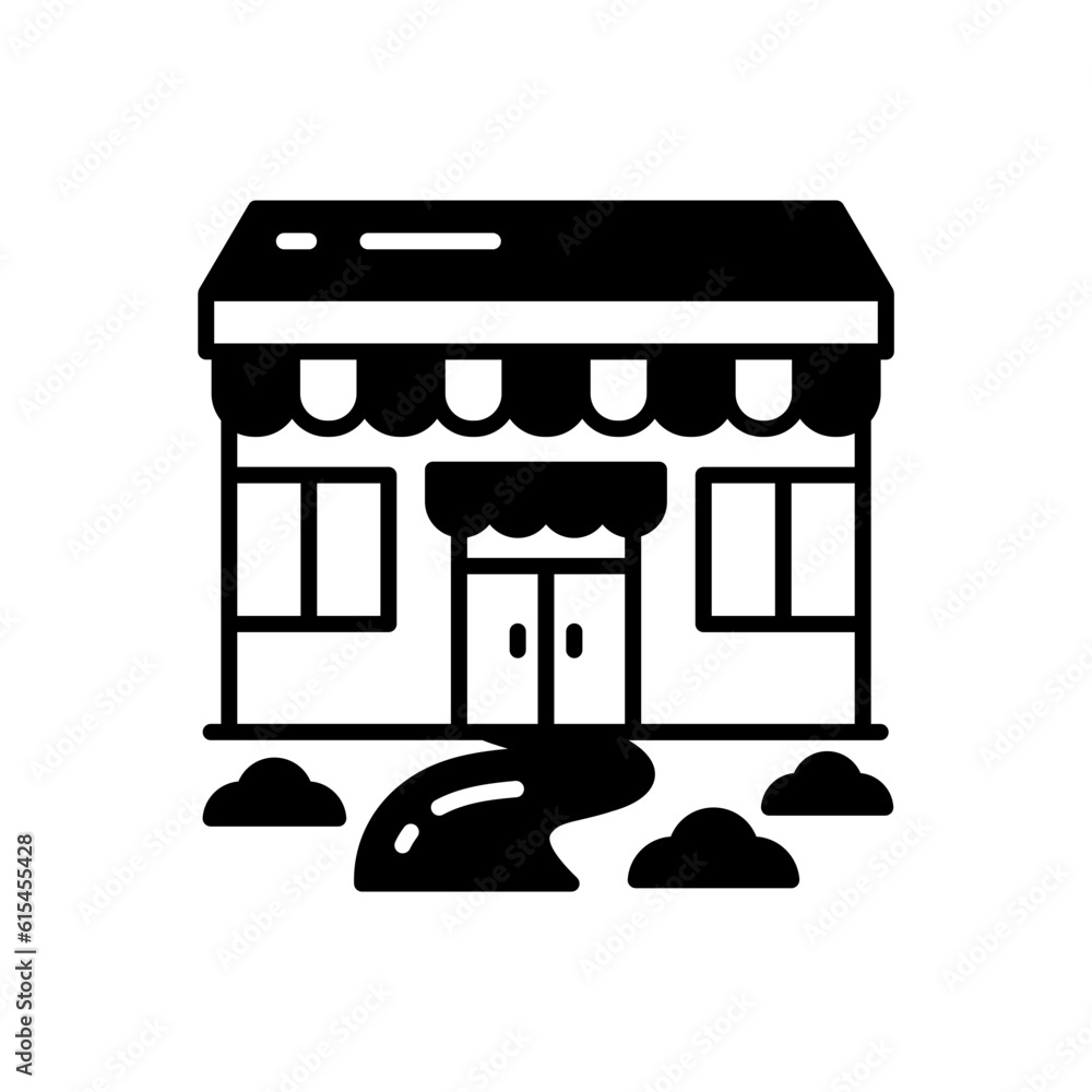 Naklejka premium Grocery Store icon in vector. Illustration