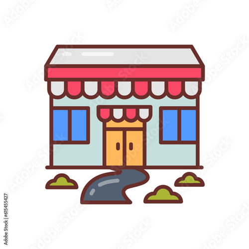 Fototapeta Naklejka Na Ścianę i Meble -  Grocery Store icon in vector. Illustration