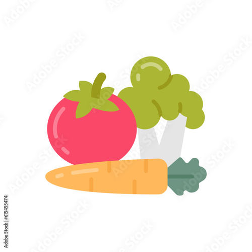 Vegetables icon in vector. Illustration photo