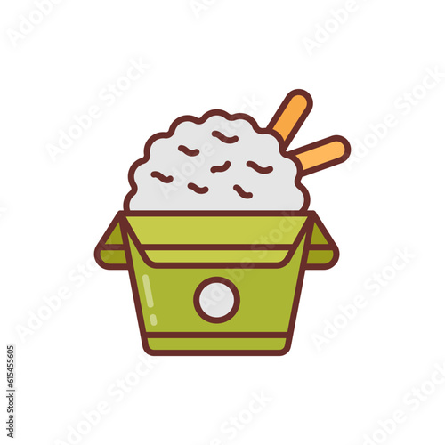 Rice icon in vector. Illustration
