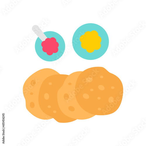 Indian Food icon in vector. Illustration