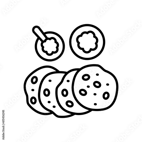 Indian Food icon in vector. Illustration