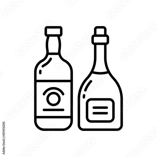 Liquor icon in vector. Illustration