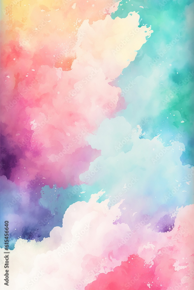 Watercolor background pastel colors