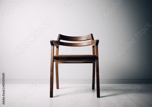 Sleek Simplicity  Minimalistic Chair Design. Generative AI