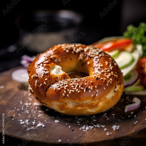 bagel with cheese