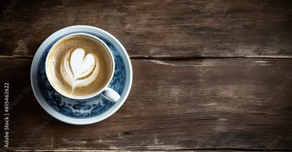 White Coffee Cup on Wooden Table. Minimalist Style Photography White Coffee Cup on Wooden Table. Minimalist Style Photography