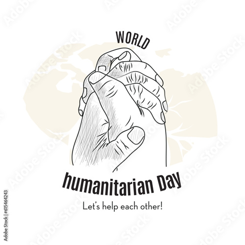 Sketch of worldwide humanitarian day