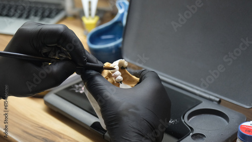 tooth making in the lab