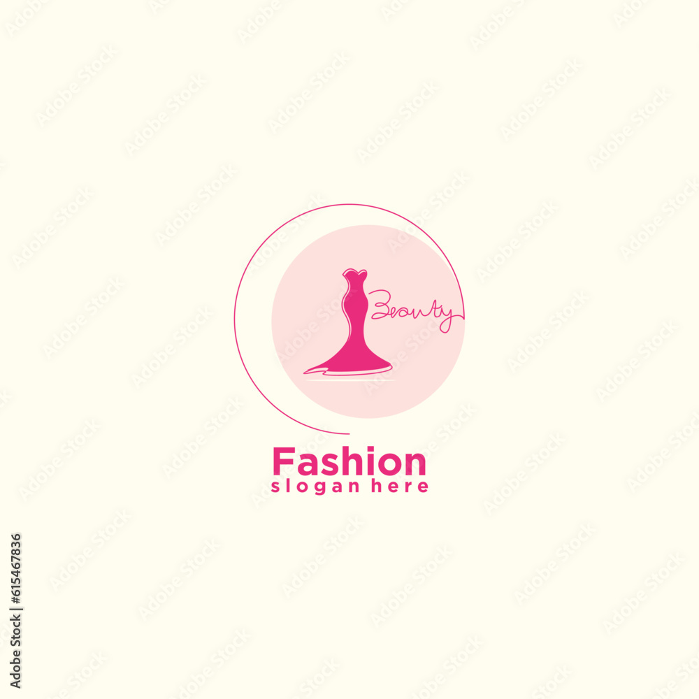 Boutique logo design for fashion with creative concept Boutique logo design for fashion with creative concept