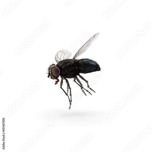 Fly insect isolated transparent background
