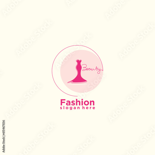 Boutique logo design for fashion with creative concept