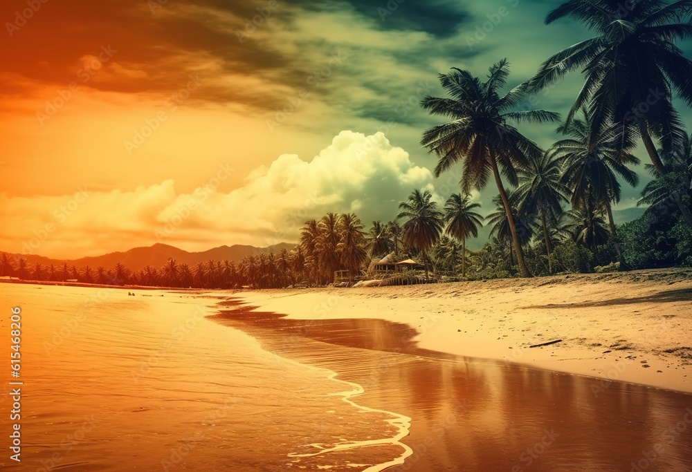 Tropical beach - holiday background