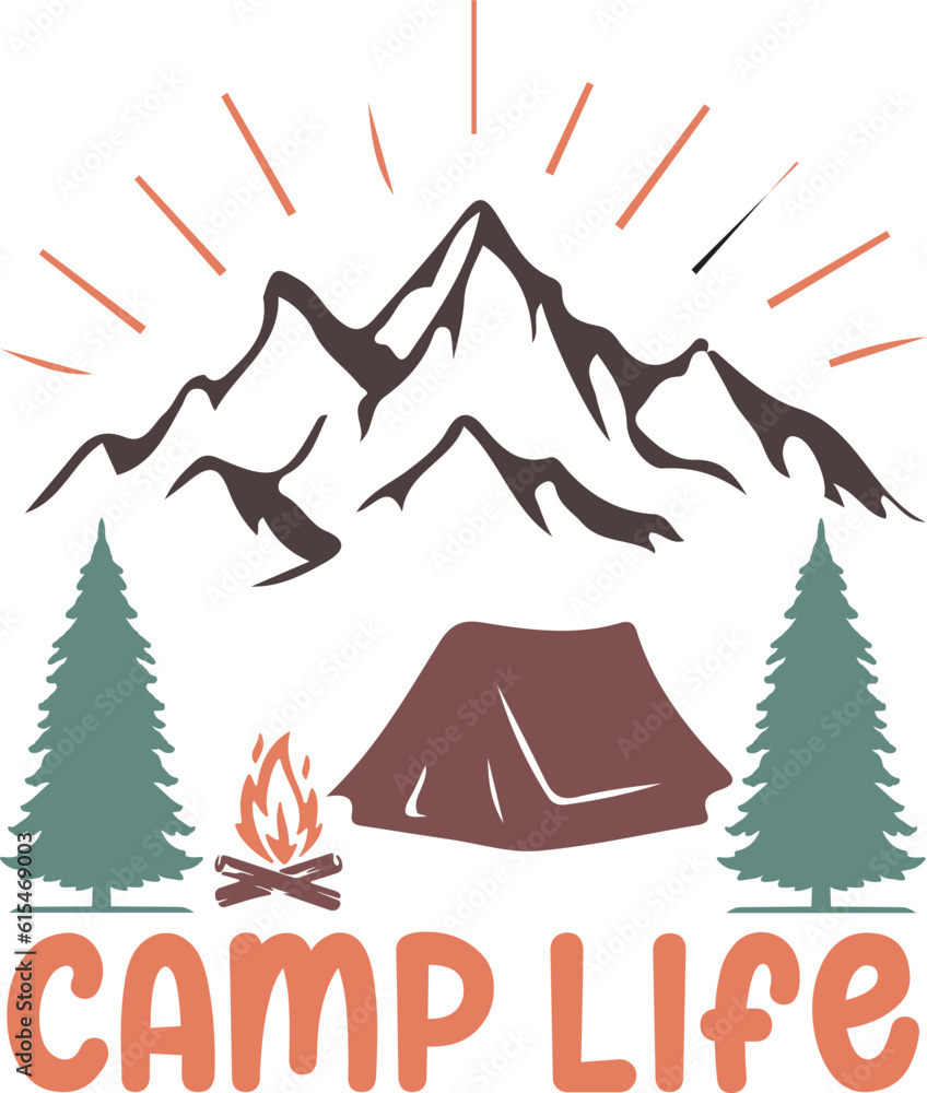 Camping Sublimation Design Bundle 1